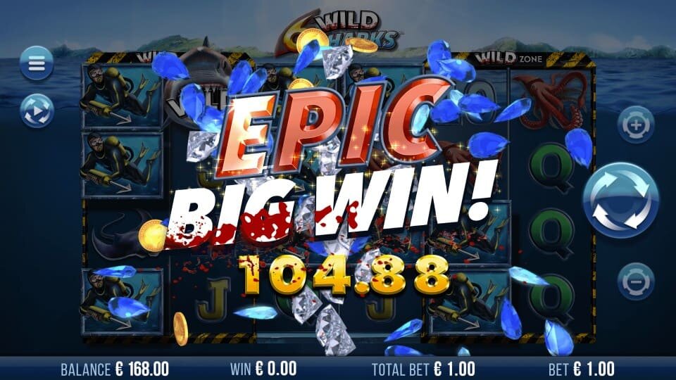 6 Wild Sharks Epic Big Win