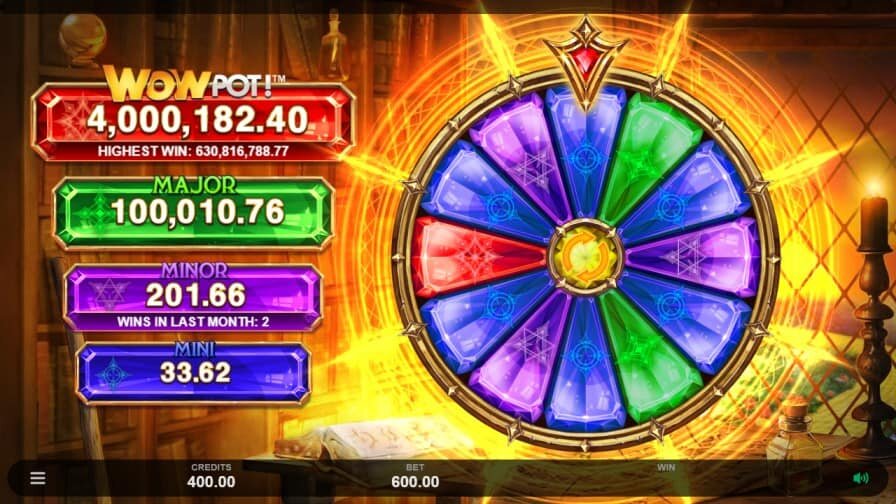 Sisters of Oz Wowpot Bonus Wheel