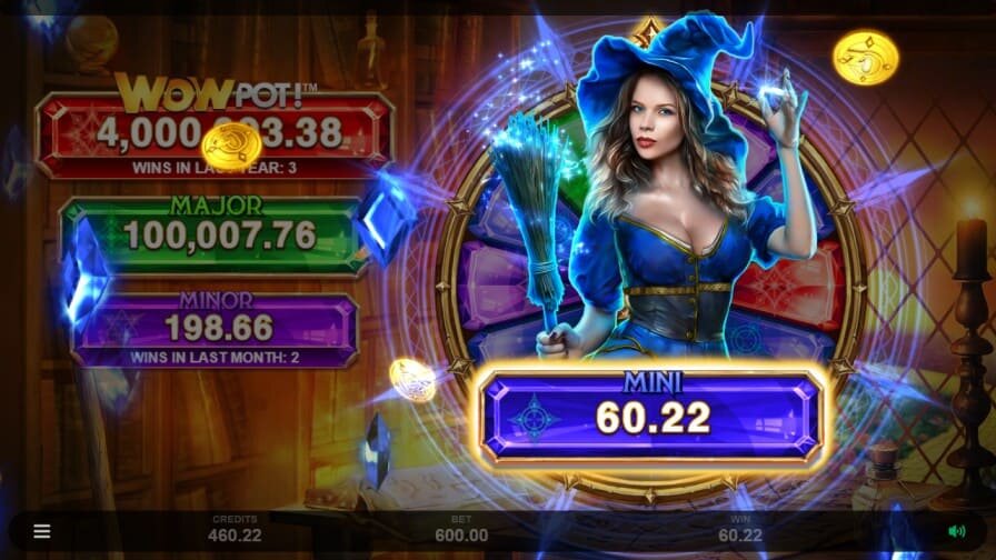 Sisters of Oz Wowpot Minor Jackpot