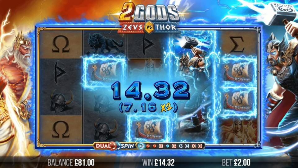 2 Gods Zeus vs Thor Win