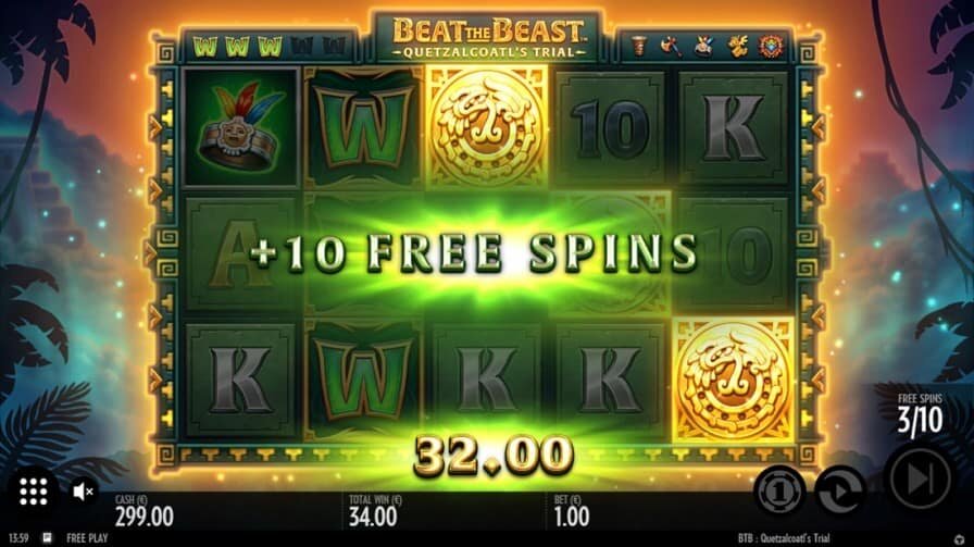 Beat the Beast Quetzalcoatl’s Trial Free Spins