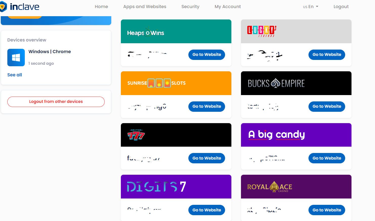 Inclave casinos list