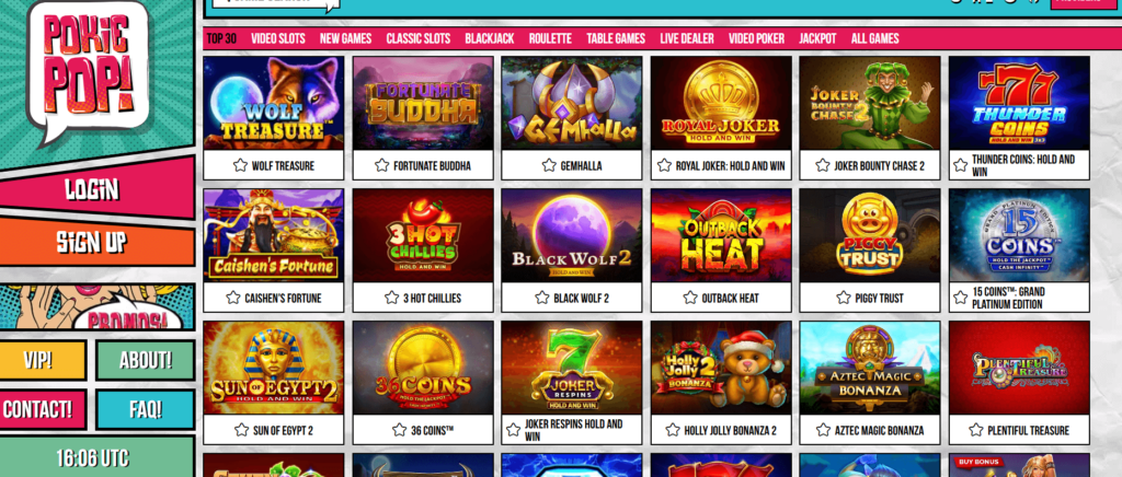 Pokie Pop Casino games